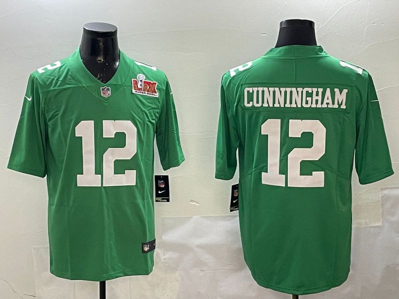 Men Philadelphia Eagles #12 Cunningham Green 2025 Nike Limited NFL Jersey style 2